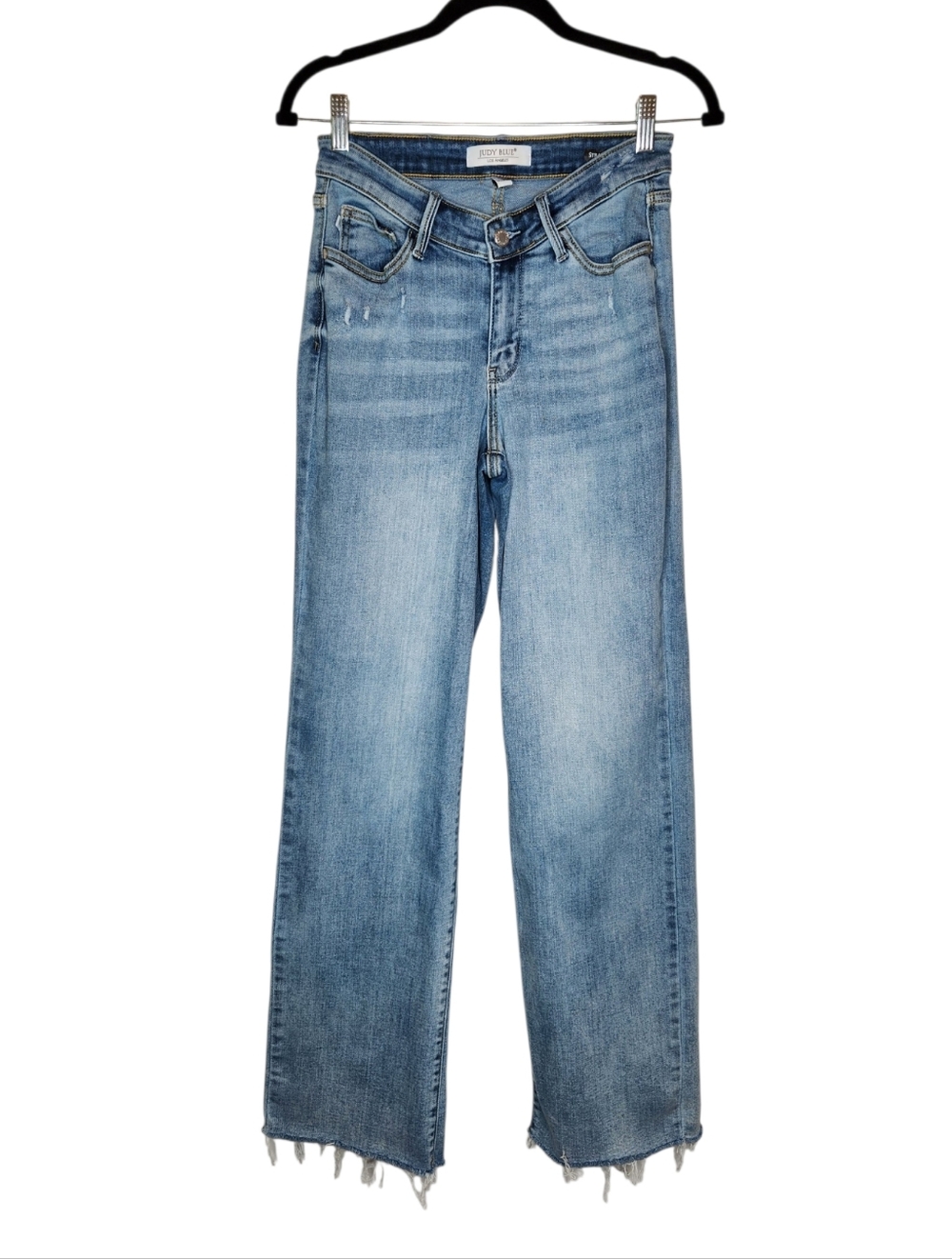 Judy Blue Straight Raw Hem Jeans Size 5/27
